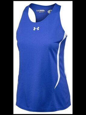 Under Armour Women's Track Singlet ROYAL/WHITE WXS